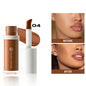 Blushimmer 4-color 3D face contour liquid bronzer with natural shades, mirror, waterproof, and smooth highlight for brightening makeup.