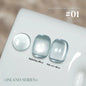 Blushimmer MIANEL 12ml Emperor Green cat eye gel nail polish showing vibrant green nails and gel bottle, suitable for salons and DIY.