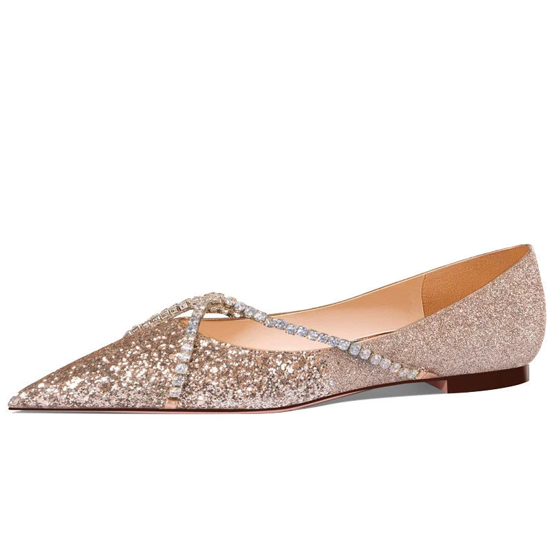 luxury women's shoes shoes woman 2024 trend Star style Comfortable Pointed Toe Shoe Backless Loafers Fashion Party Low Heel Girl