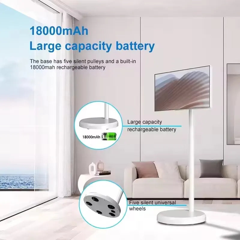 21.5 Inch 4K Smart TV with Stand And Battery Android 13 Incell Touchscreen 4GB+64GB/6GB+128GB Outdoor Live TV