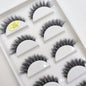 Set of 5 pairs of natural 3D mink false eyelashes by Blushimmer, ideal for makeup and beauty enhancements.