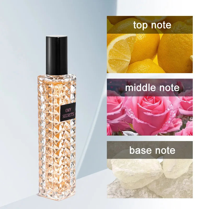 Blushimmer French Rivet Series perfume bottle for women, floral Eau de Toilette with pheromones and high-quality deodorizer.