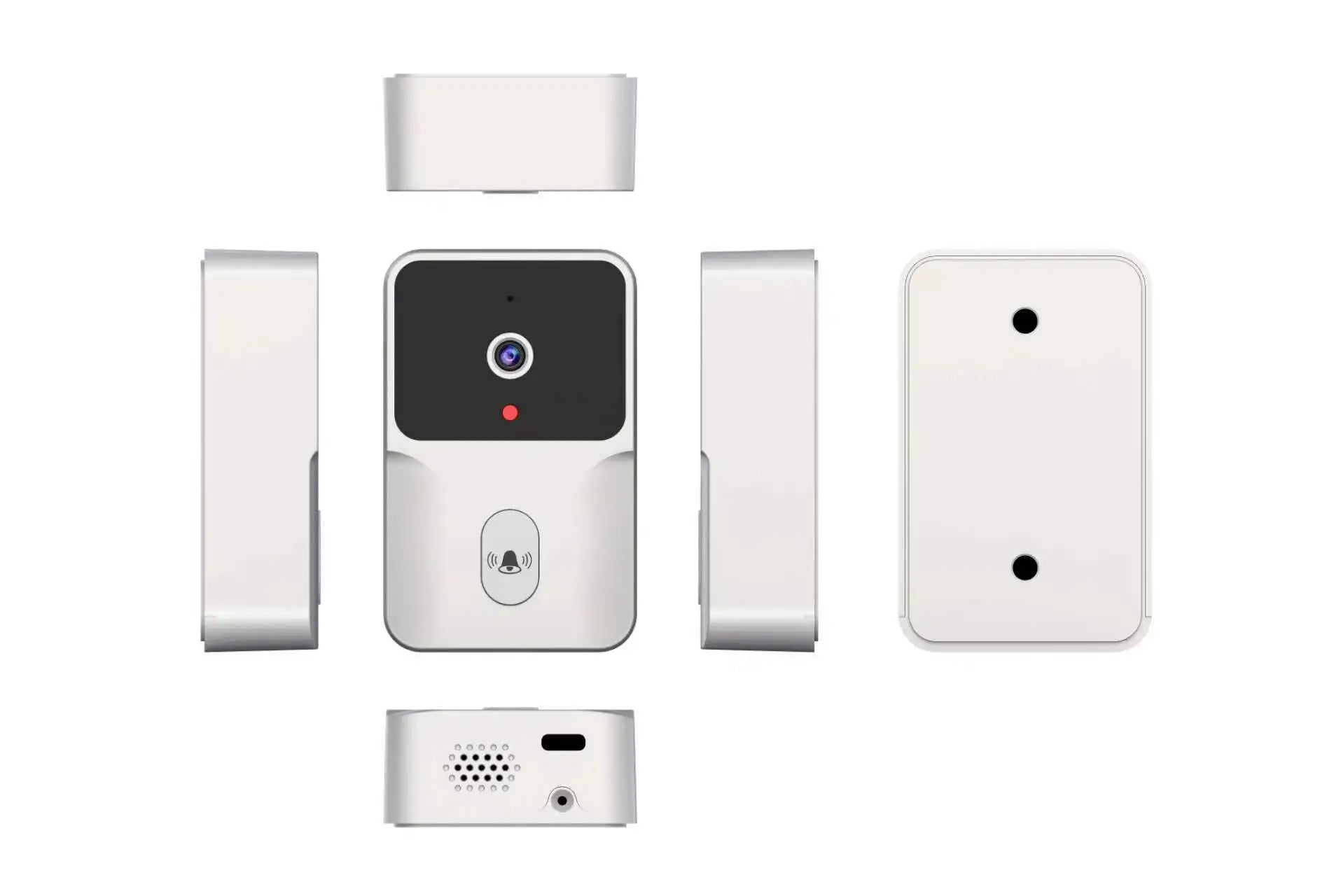 Tuya APP Free Cloud Storage WiFi Doorbell Low Consumption  Visual DoorViewer Door Entry Welcome Chime Peephole Viewer