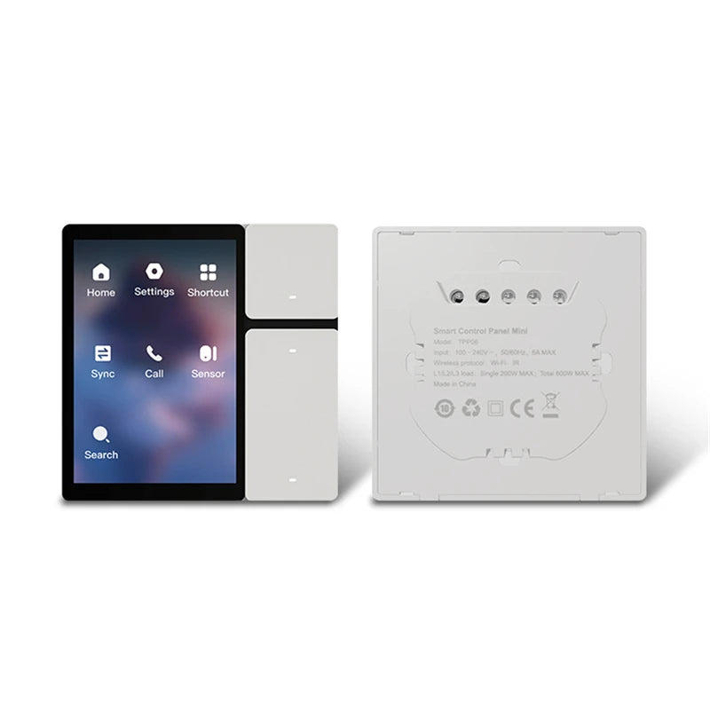 2024 New type TTP06 3.5 Inch Tuya Smart Home Multi-functional Touch Screen Central Control Panel WiFi IR Remote Control
