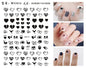 Black and white nail art sticker decals by Blushimmer featuring sexy woman and girl designs for press-on nail decoration.