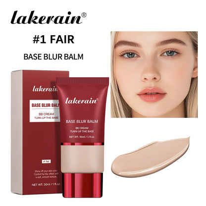 Lakerain Matte Foundation Base Cream Long-lasting Soft Focus Matte Natural Fit Coverage Concealer Waterproof Face Base Makeup