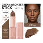 Blushimmer 2-in-1 cream bronzer and contour stick for face, blending seamlessly to add depth and dimension with natural finish.