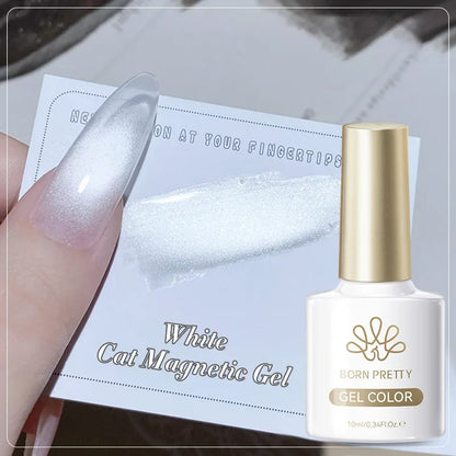 Blushimmer Born Pretty 117 Colors Cat Magnetic Gel Nail Polish 10ml, full coverage semi-permanent varnish on nails.