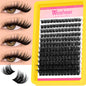 Blushimmer WOSHEER Lash Clusters Kit with spiky eyelash extension clusters and individual volume lashes for DIY lash styling