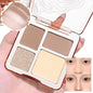 Natural 3D Face Pressed Powder Palette Matte Bronzer Contour Shade Multi-Purpose Highlighter Cosmetics Gift
