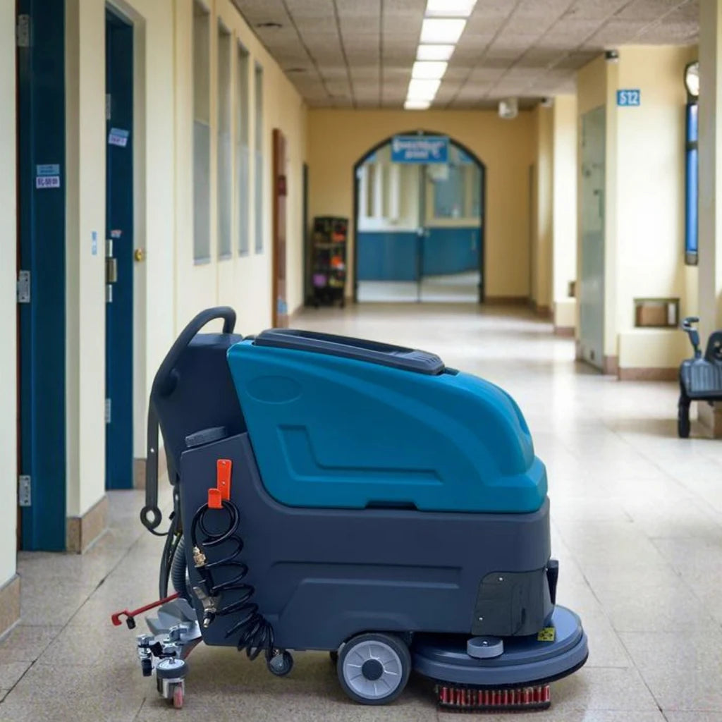 Commercial Ride-on Floor Scrubber Dryer Machine Professional Electric Floor Cleaning Scrubber for Mall Supermarket Warehouse