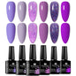 6pc Nail Gel Polish Set All-Season Ultra Pigmented Semi Permanent UV Painting Gel For Nails Salon DIY Manicure Varnish Design