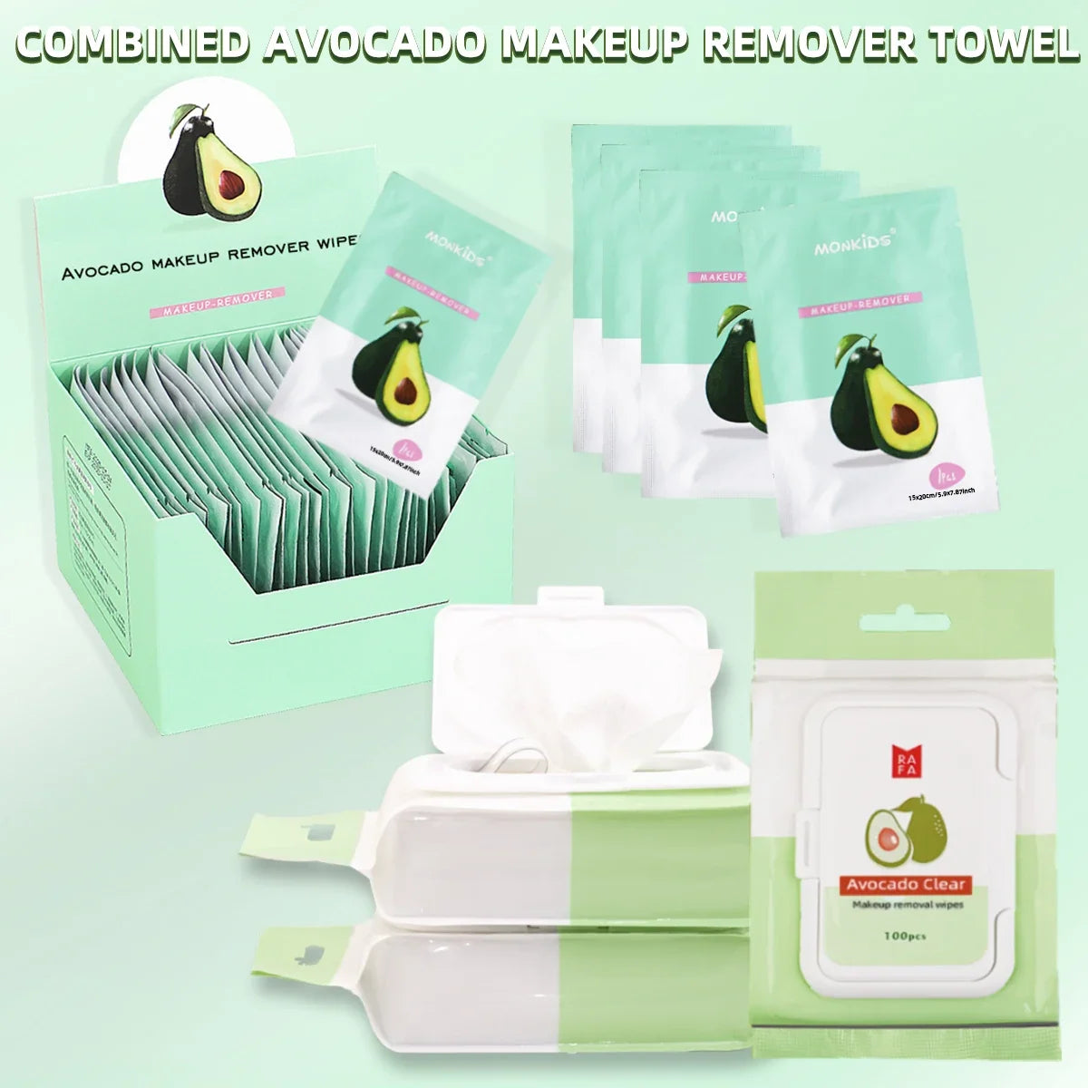 Blushimmer facial makeup remover wipes, 1 pack and box of individually packaged wipes, gentle and effective for cleansing skin.