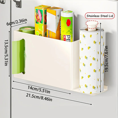 Space Saving Paper Towel Rack Household Storage Holder Practical Design  Kitchen Bathroom Laundry Daily Organization Accessories