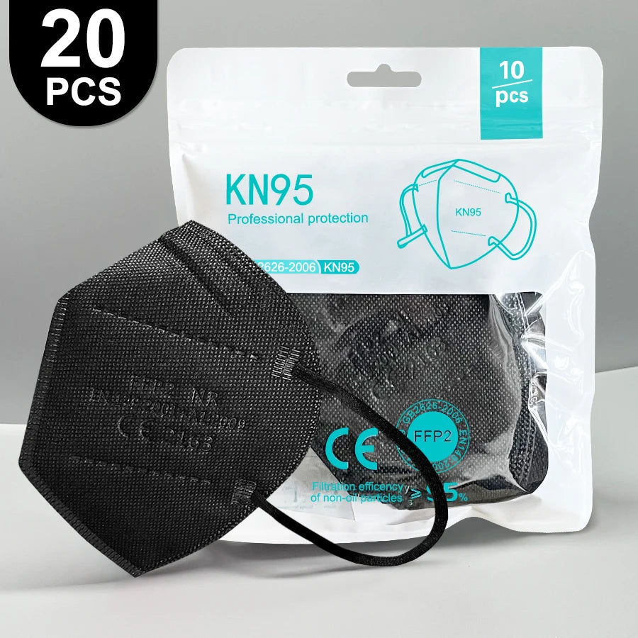 FFP2 Masks CE Approved KN95 mascarillas fpp2 5-layer Security Protection Mask Adult Face masque Color ffp2 NR Fast Free Shipping