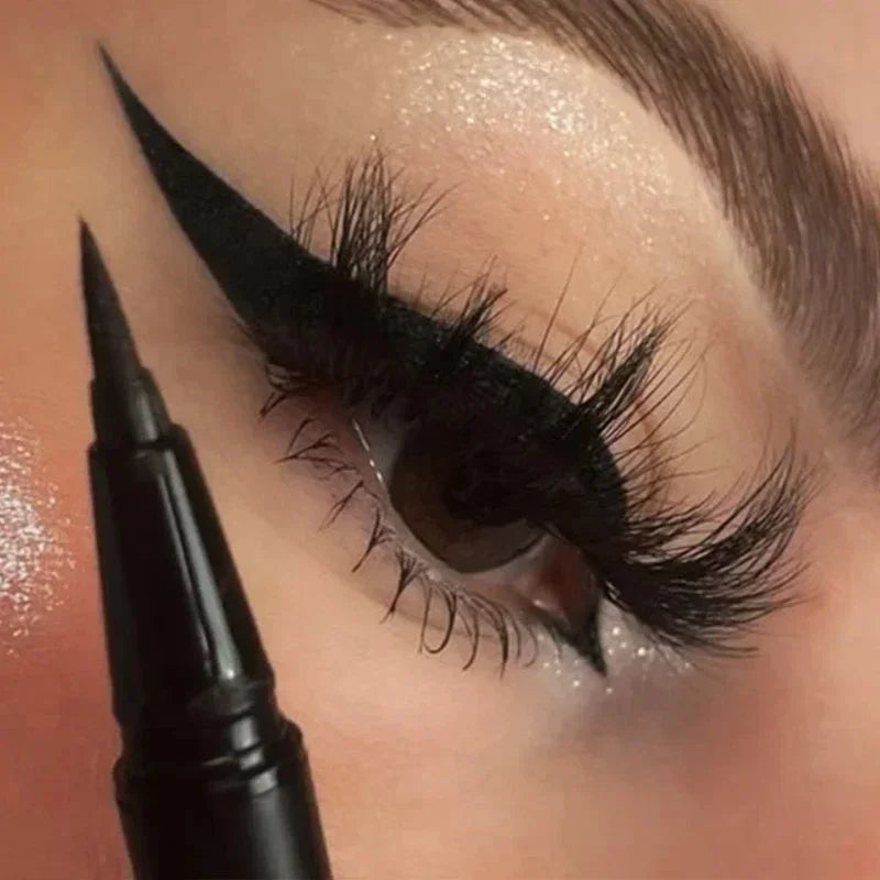 Blushimmer waterproof liquid eyeliner pen with quick-dry, matte finish, long-lasting, smudge-proof eye makeup product.