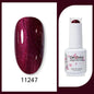 Blushimmer Clou Beaute 15ml red, black, white, green neon gel nail polish with velvet top coat and variety of 400 semi-permanent colors