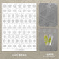 Kaniu Transparent Hollow French Nail Stickers Snowflake Starry Design Nail Art Decal Self-Adhesive Manicure Stencil Template