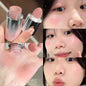 Blushimmer liquid blush in a sleek bottle, featuring smooth, moisturizing, non-sticky formula with a natural matte finish.