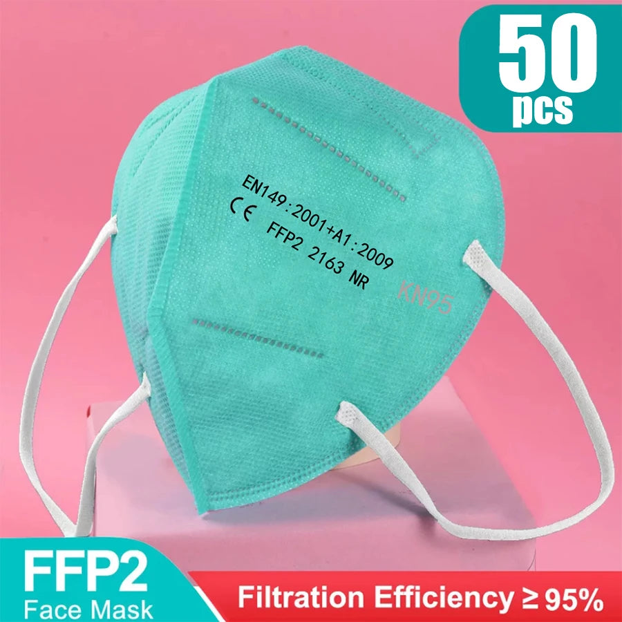 10-100Pcs FFP2 Masks  KN95 Face Mask Filter 5Layers Adult kn95 Mascarillas Quirurgicas Homologadas Reusable FFP2 Mask