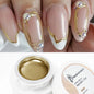 Blushimmer metallic gel nail polish in silver, gold, or rose mirror finish, 5/7/8ml semi-permanent UV nail art gel polish