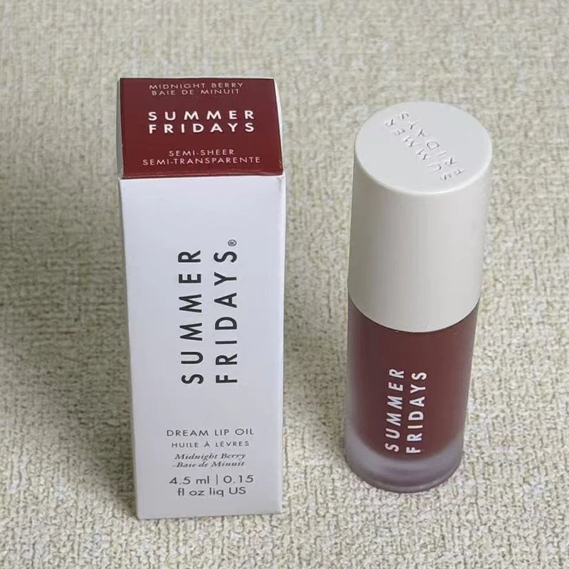 NEW Summer Fridays Mini Lip Gloss Set Vanilla Beige Lip Balm Long Lasting Moisturizing Smooth Soft Tube Makeup Lip Care Suit