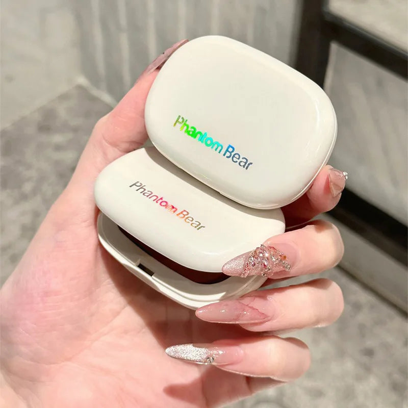 Blushimmer Phantom Bear single-color blush cream in Mochi texture, natural matte finish, powder-free formula, low saturation.