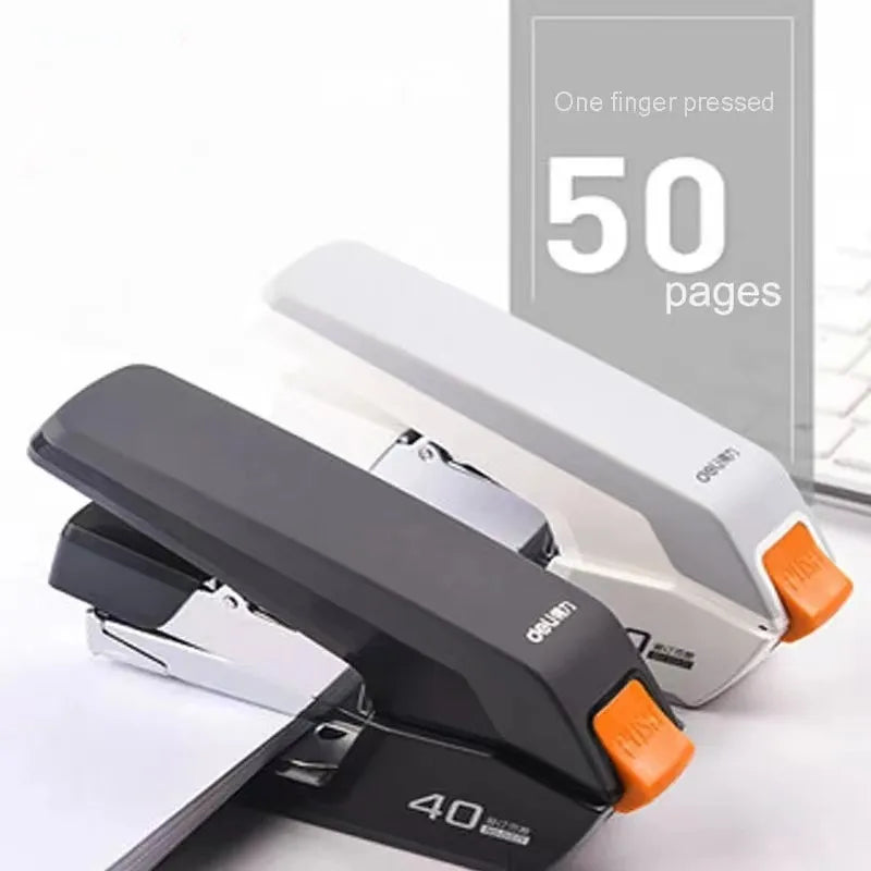 Deli Labor-saving stapler office supplies student special mini small stapler standard multi-function practical stapler