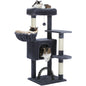 Aaiwang Pet Products Cat Tree with plush perch, cozy condo, hammock, and sisal scratching posts for indoor cats.