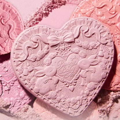 Blushimmer Flowerknows Garden Rose Blush Powder for cheeks, cruelty-free face contour and shape with natural matte finish.