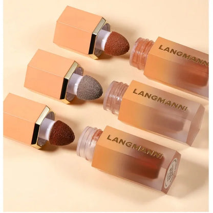 Blushimmer liquid contour stick with natural matte finish, highlighter, and nose shadow cream for face contouring and makeup enhancement.