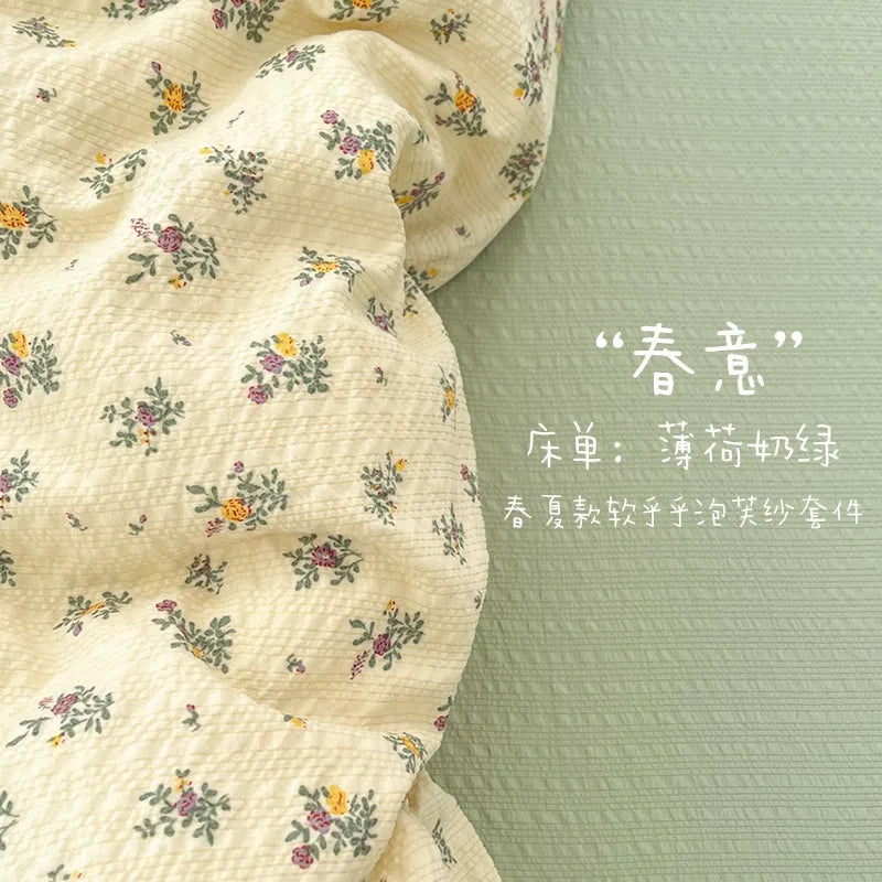2026 New Lovely Bedding Set King Queen for Home Bedroom Decoration Single-bed for School Dormitory Comfortable Duvet Cover Set