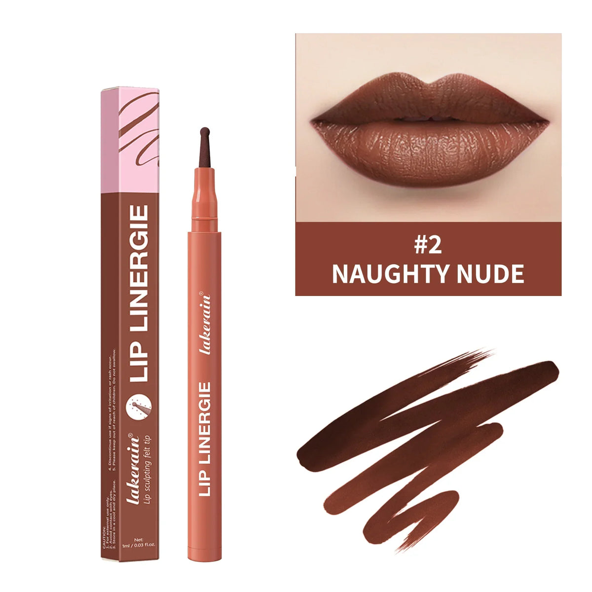 Blushimmer Waterproof Lip Liner in transfer-proof, smudge-resistant stain with 8 color options, no bleed formula.