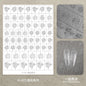 Kaniu Transparent Hollow French Nail Stickers Snowflake Starry Design Nail Art Decal Self-Adhesive Manicure Stencil Template