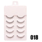 Blushimmer DINGSEN fake anime eyelashes, 5 pairs of natural daily manga-style lashes with clear band, little devil design