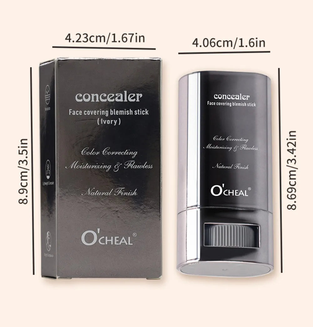 Blushimmer Stick Foundation Balm Serum with high coverage, smooth finish, travel-friendly bronze skin tint and plumper effect.