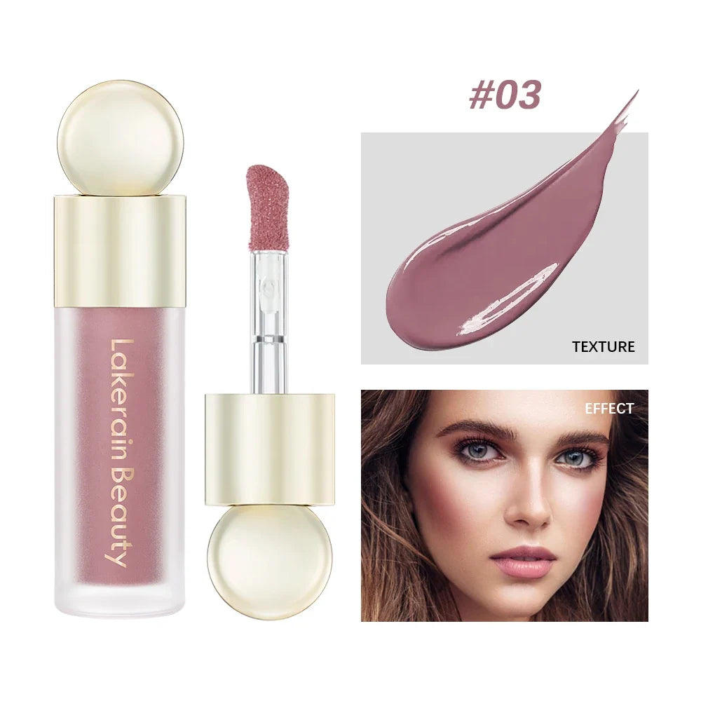 Blushimmer 7.5ml matte liquid blush in orange peach, natural face tint with waterproof, creamy, lasting beauty cheek pigment.