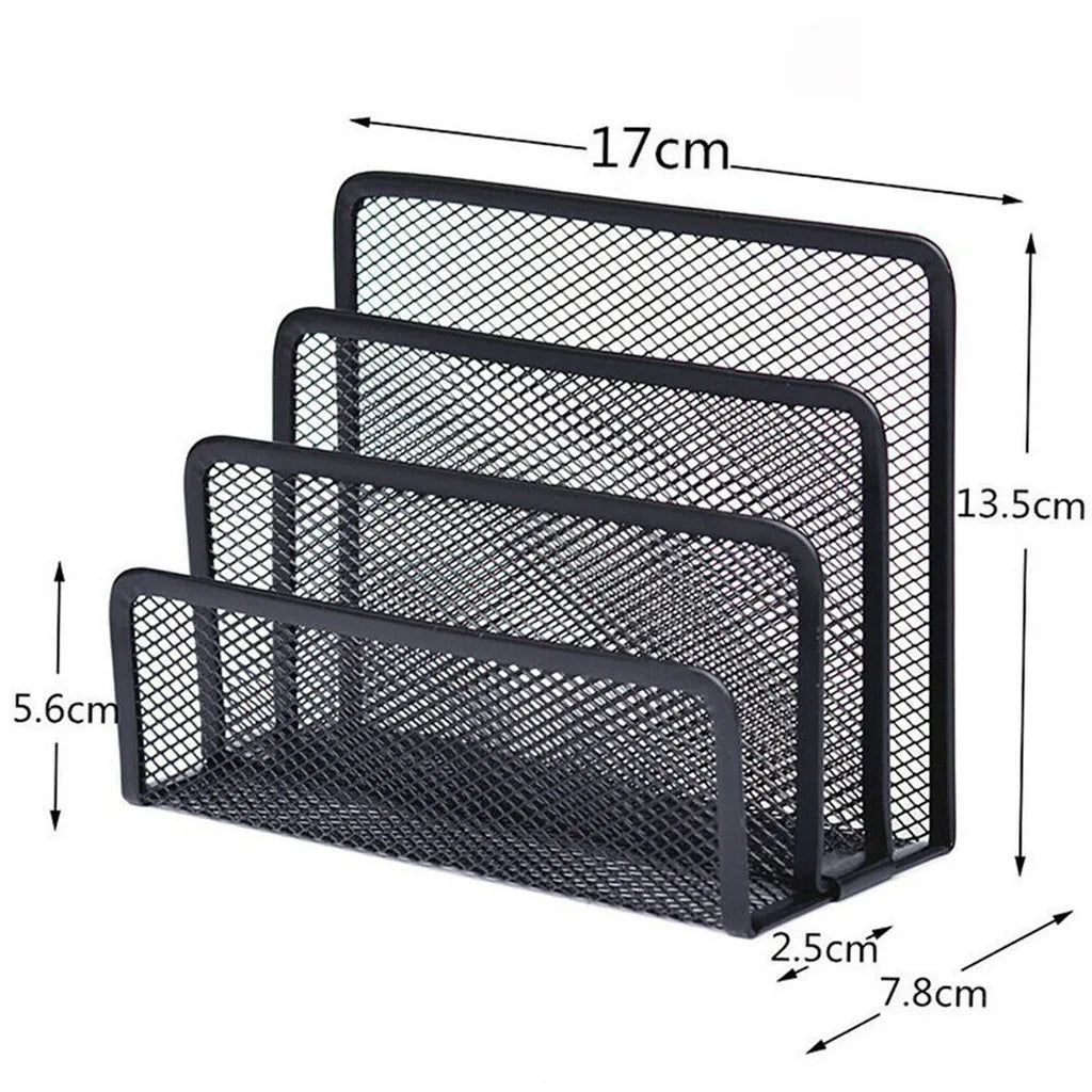 New Office Storage Rack School Supplies Storage File Organizer Letter Sorter Mail Business Document Tray Desk Office File Holder