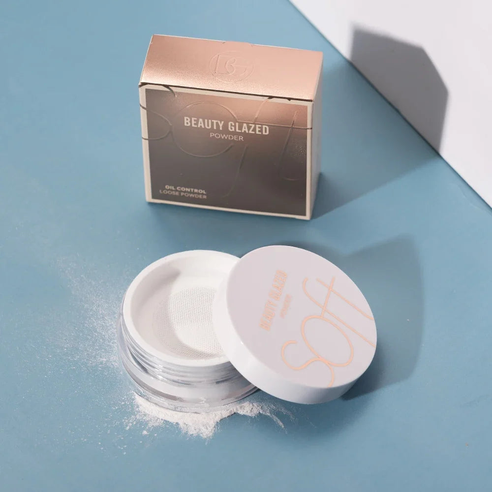 Beauty Glazed Blushimmer matte loose powder in four shades, waterproof long-lasting concealer and banana powder for makeup application