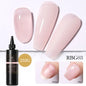 Blushimmer Born Pretty 250g milky white jelly nude gel nail polish in transparent refill package, semi-permanent soak-off UV gel