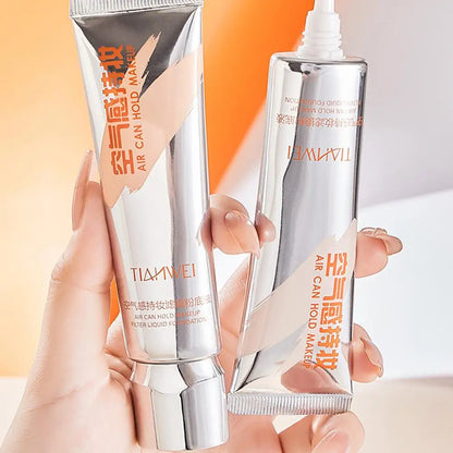 Blushimmer Airy Lasting Makeup Foundation and Concealer in 30ml, moisturizing, brightening, pore-filling primer with skin-isolating cream