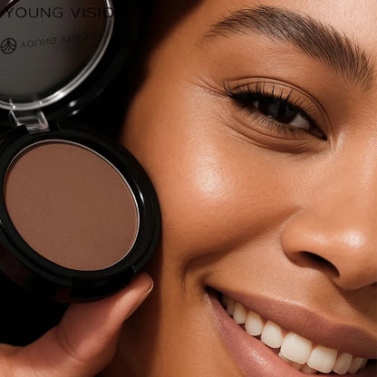 Blushimmer professional matte contour powder palette with bronzer and highlighter for 3D face shaping and long-lasting makeup.