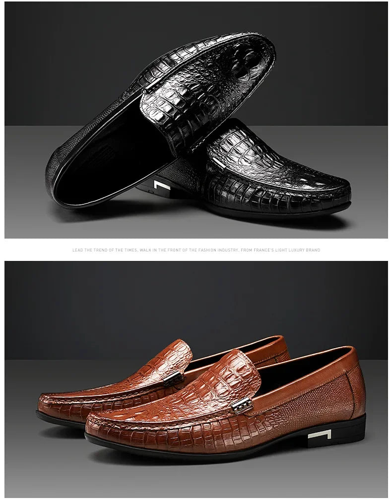 Mens Slip on Shoes Man Moccasins Men's Loafers Genuine Leather Summer Shoes Men Loafer Flats Driving  Shoes Formal 2024