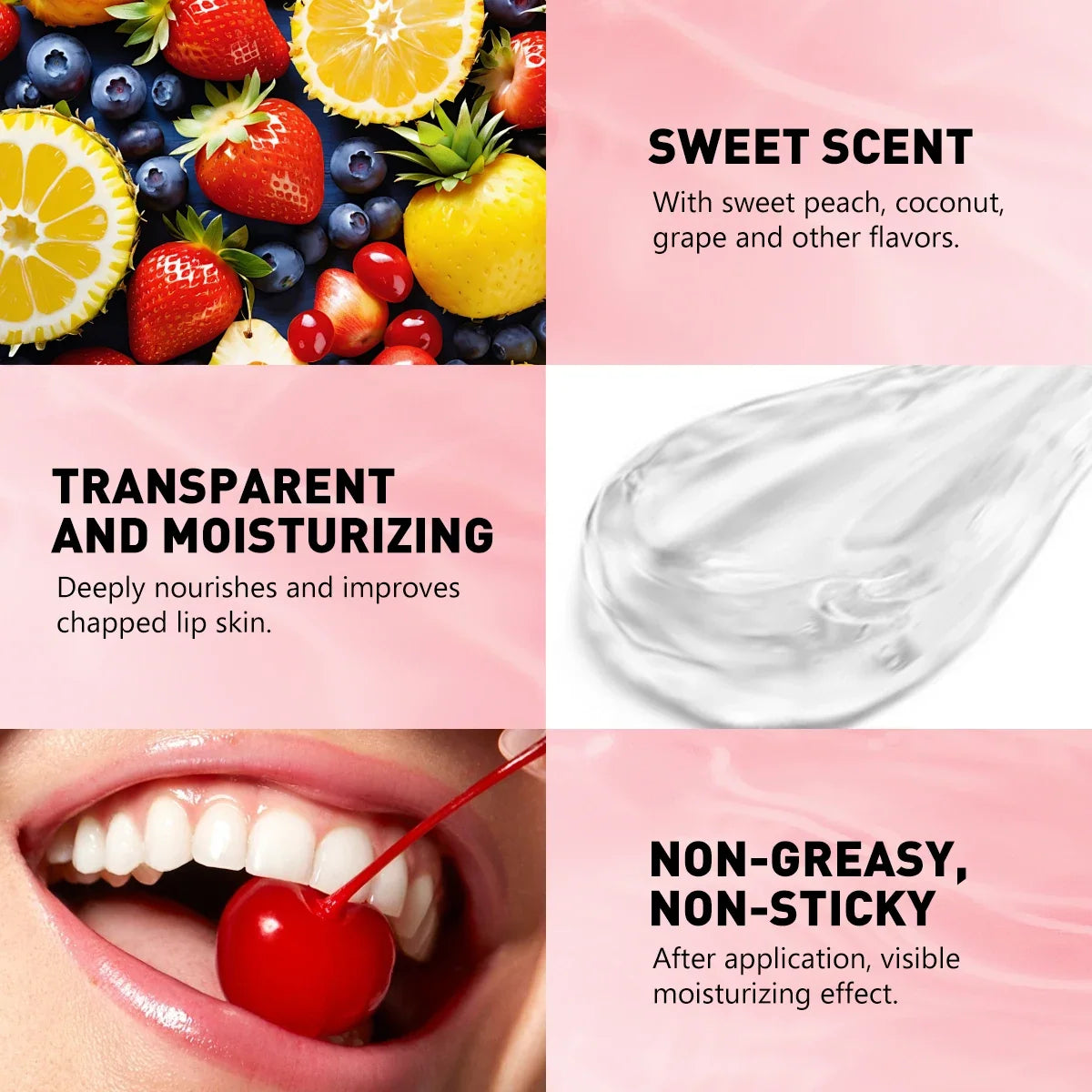 Blushimmer transparent water lip gloss with mirror crystal jelly finish, featuring plumping lip oil and glossy makeup lip care.