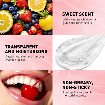 Blushimmer transparent water lip gloss with mirror crystal jelly finish, featuring plumping lip oil and glossy makeup lip care.