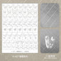 Kaniu Transparent Hollow French Nail Stickers Snowflake Starry Design Nail Art Decal Self-Adhesive Manicure Stencil Template