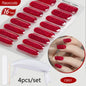 Blushimmer Harunouta 4-piece set of gradient jelly semi-cured gel nail strips in nude pink with waterproof, long-lasting nail stickers and lamp