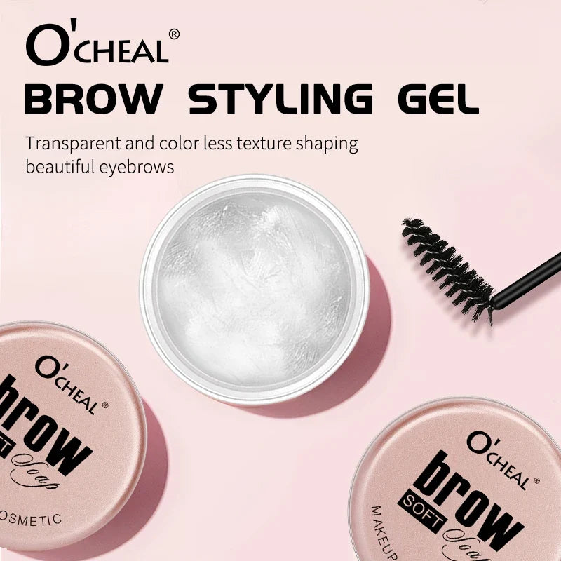 Eyebrow Styling Gel 3D Feathery Wild Brow Wax Waterproof Long Lasting Easy To Wear Shaping Eyebrows Makeup Sculpt Soap Cosmetics