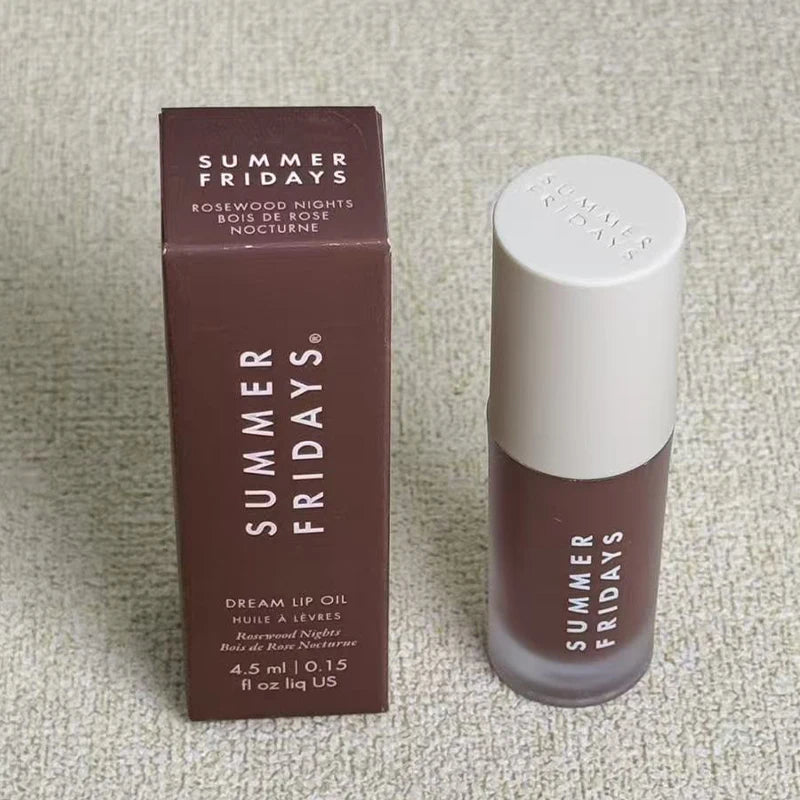 NEW Summer Fridays Mini Lip Gloss Set Vanilla Beige Lip Balm Long Lasting Moisturizing Smooth Soft Tube Makeup Lip Care Suit