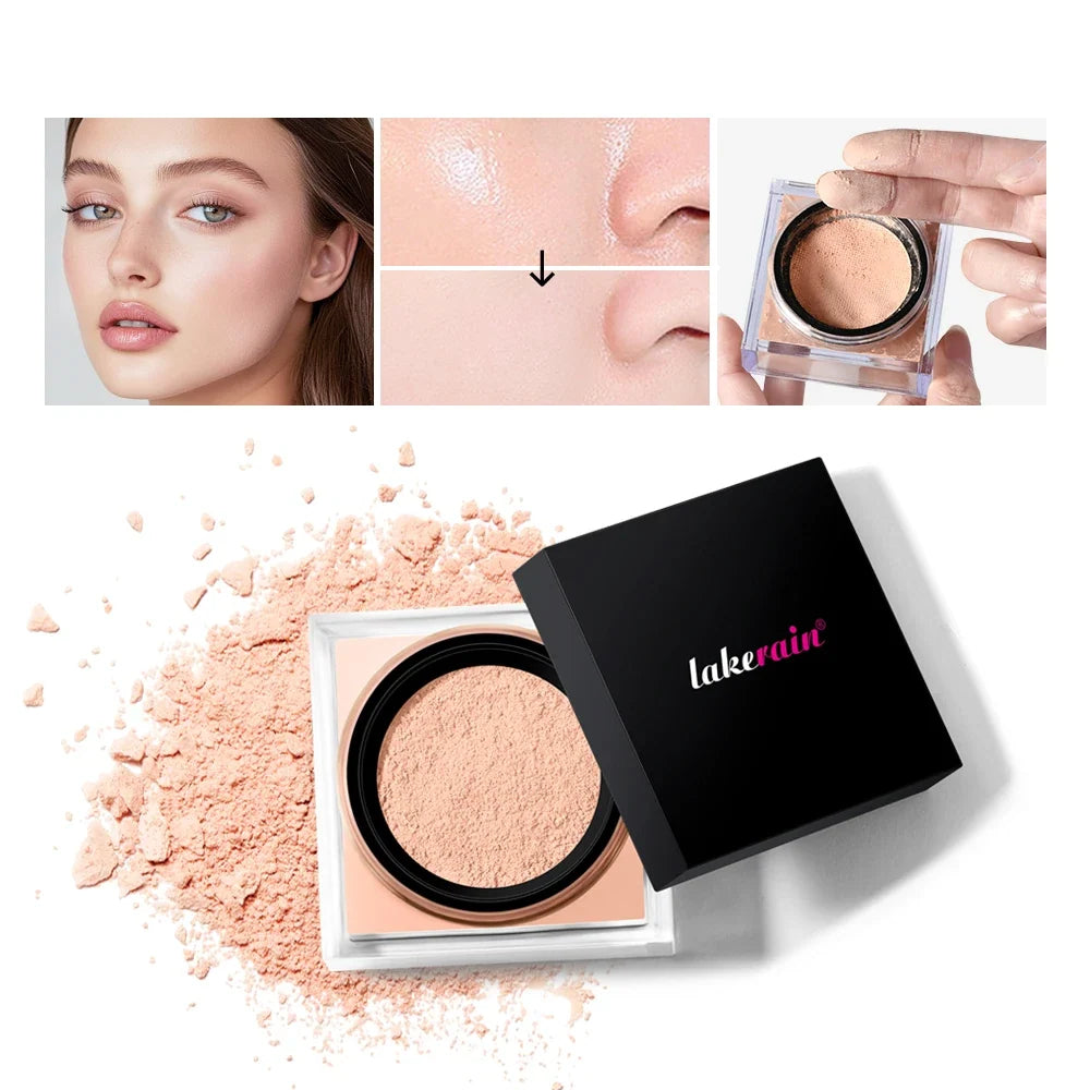 Waterproof Loose Baking&Setting Powder Long Lasting Oil Control Matte Setting Powder Natural Brightening Face Cosmetics